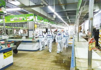 武漢農貿市場升級進行時 早晚徹底消殺，硬件改造達標方準營業